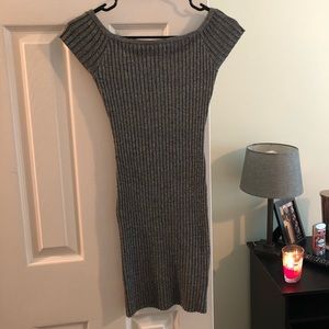 NASTY GAL OFF SHOULDER BANDAGE DRESS